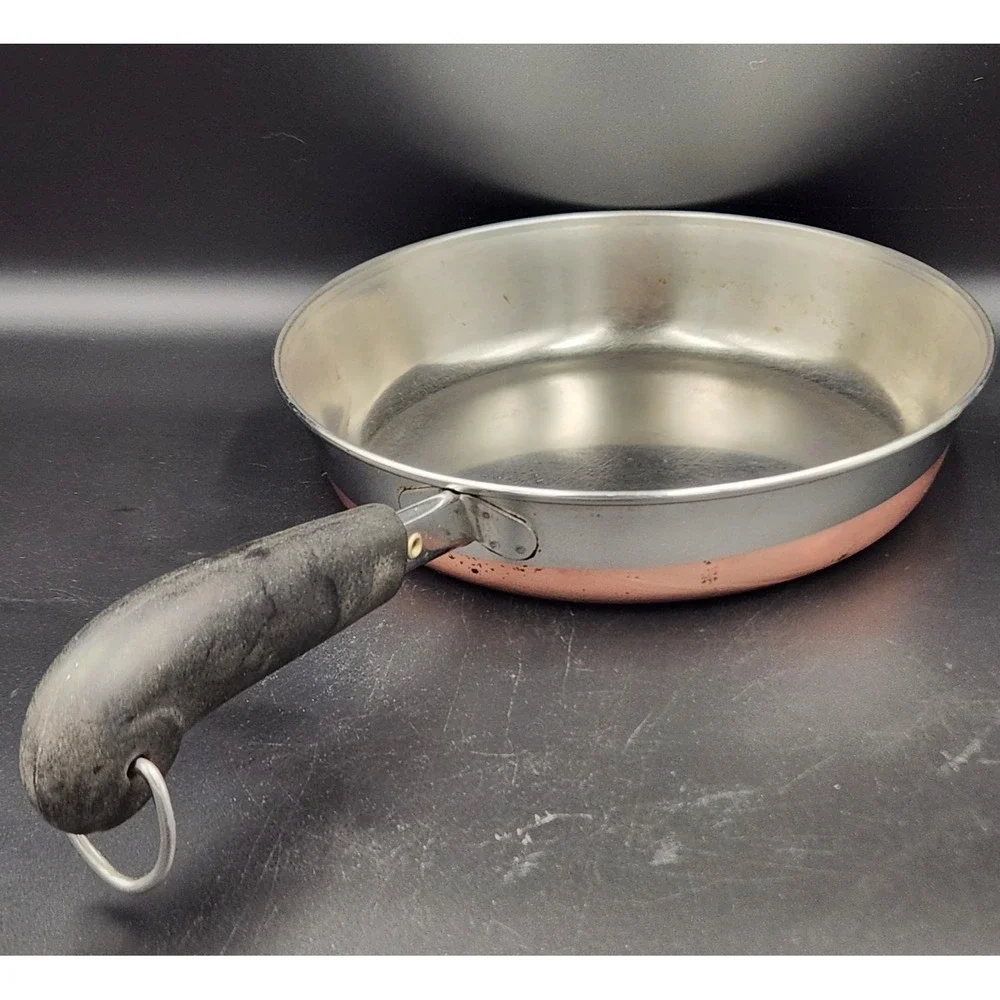 Vintage Revere Ware 8 Inch Skillet – Copper Bottom Fry Pan Rome NY USA